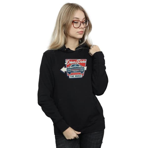 Supernatural Womens/Ladies Driver Picks The Music Hoodie