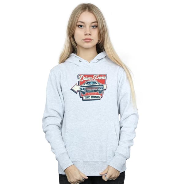 Supernatural Womens/Ladies Driver Picks The Music Hoodie