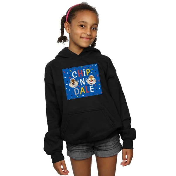 Disney Chip N Dale Blue Frame-hoodie för flickor