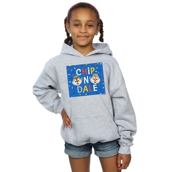 Disney Chip N Dale Blue Frame-hoodie för flickor