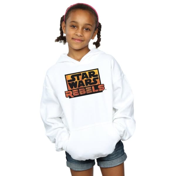 Star Wars Rebels Logo Hoodie för flickor
