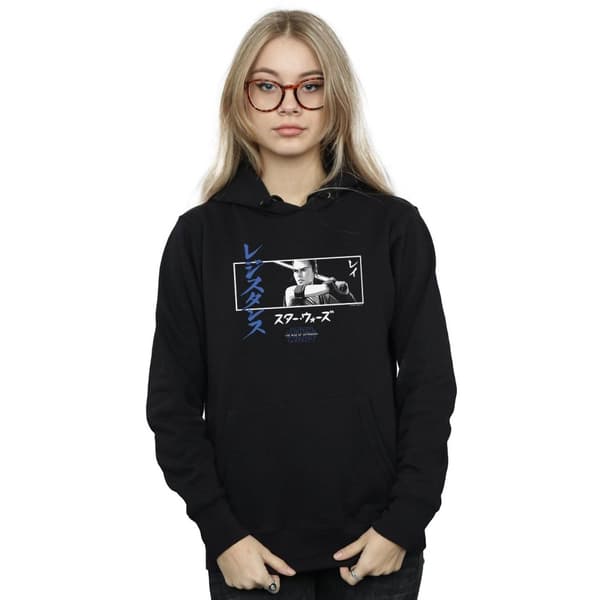 Star Wars: The Rise of Skywalker Womens/Ladies Star Wars The Rise Of Skywalker Rey Katakana Art Stripe Hoodie