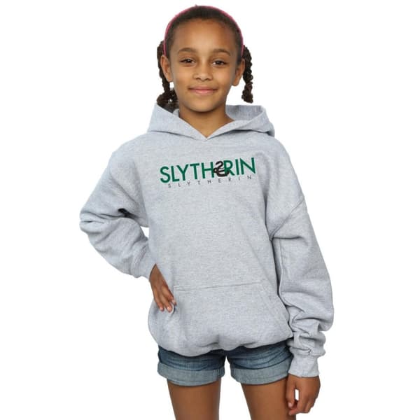 Harry Potter Girls Slytherin Text Hoodie