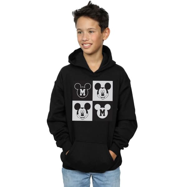 Disney Boys Mickey Mouse Smiling Squares Hoodie
