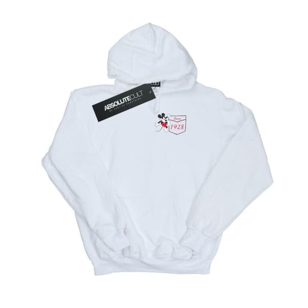 Disney Girls Mickey Mouse Faux Pocket Since 1928 Hoodie