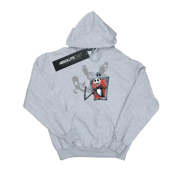 Disney Nightmare Before Christmas Ghosts Of Jack - huvtröja för flickor Sports Grey 12-13 Years