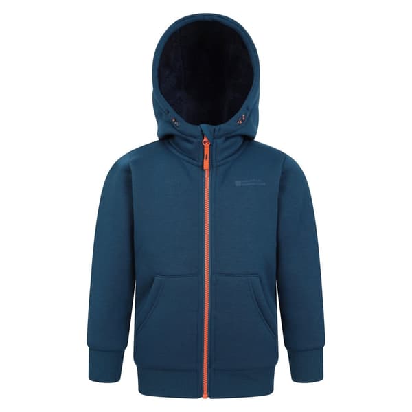 Mountain Warehouse Childrens/Kids Nordic II Full Zip Hoodie Bright Blue 13 Years
