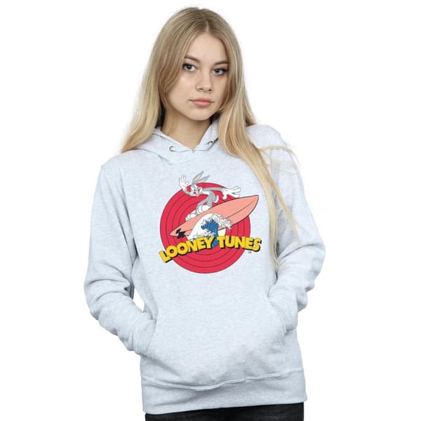 Looney Tunes Surfing-huvtröja - dam/dam Bugs Bunny