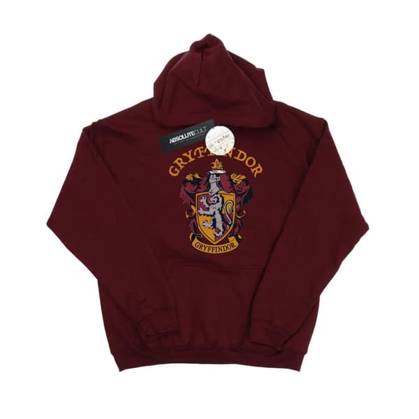 Harry Potter Gryffindor Crest-hoodie för damer/kvinnor Burgundy S