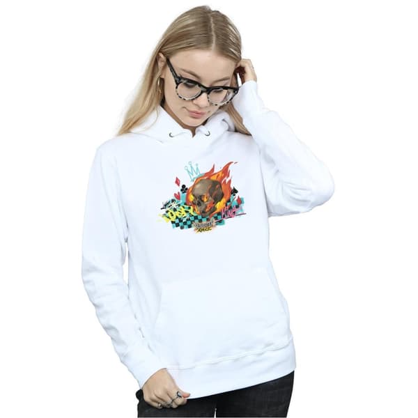 Disney Womens/Ladies Wreck It Ralph Race Skull Hoodie