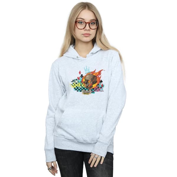Disney Womens/Ladies Wreck It Ralph Race Skull Hoodie