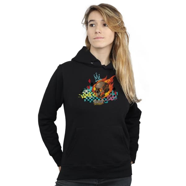 Disney Womens/Ladies Wreck It Ralph Race Skull Hoodie