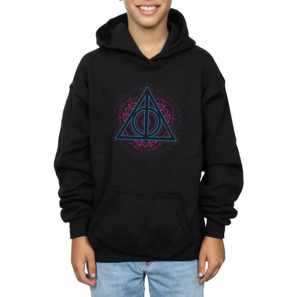 Harry Potter Boys Neon Deathly Hallows Hoodie