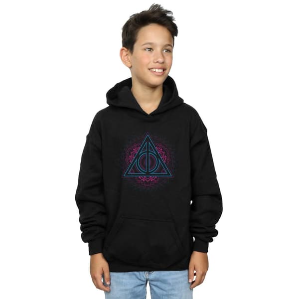 Harry Potter Boys Neon Deathly Hallows Hoodie