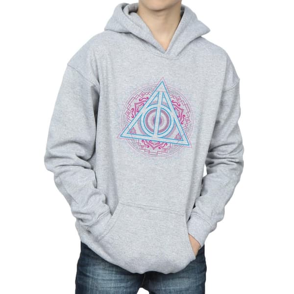 Harry Potter Boys Neon Deathly Hallows Hoodie