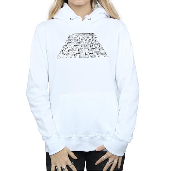 Star Wars: The Rise of Skywalker Womens/Ladies Star Wars The Rise Of Skywalker Trooper Filled Logo Hoodie
