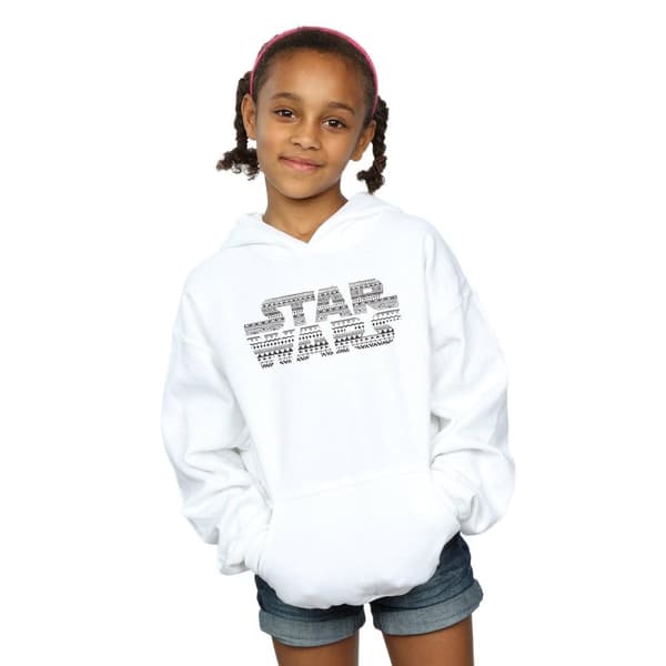 Star Wars Girls Aztec Logo Mono Hoodie