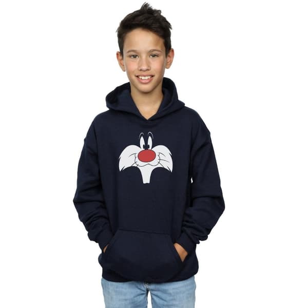 Looney Tunes Sylvester Big Face-hoodie för pojkar