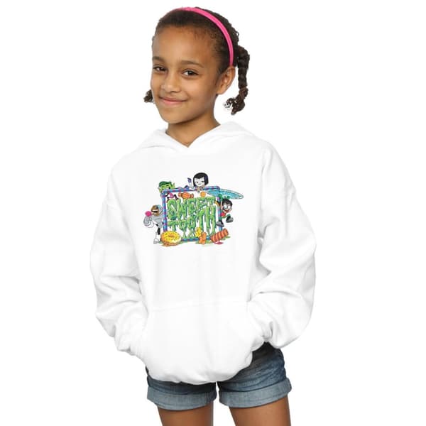 DC Comics Hoodie för flickor Teen Titans Go Sweet Tooth