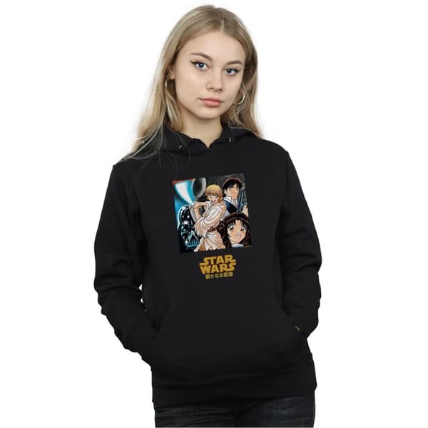 Star Wars Womens/Ladies Anime Poster Hoodie