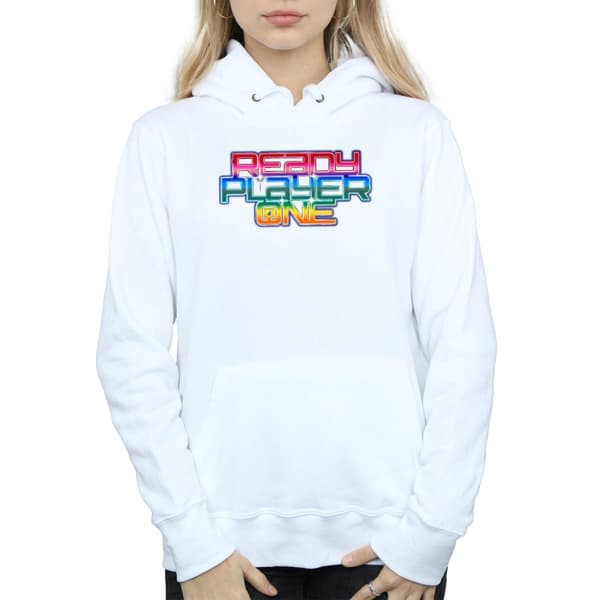 Ready Player One Kvinnor/Damer Rainbow Logo Hoodie