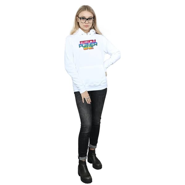 Ready Player One Kvinnor/Damer Rainbow Logo Hoodie