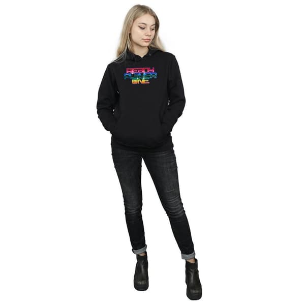 Ready Player One Kvinnor/Damer Rainbow Logo Hoodie