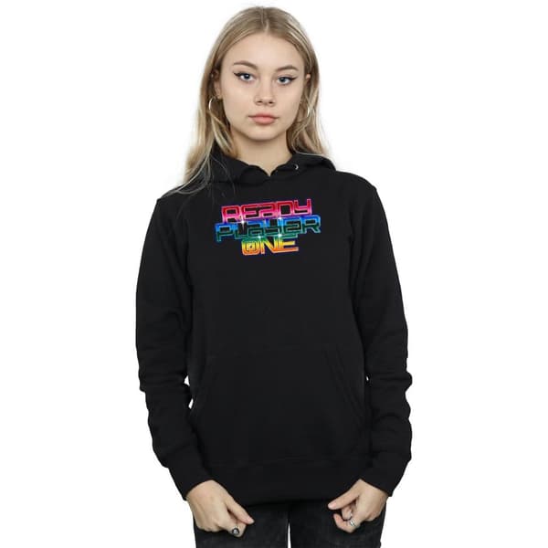Ready Player One Kvinnor/Damer Rainbow Logo Hoodie