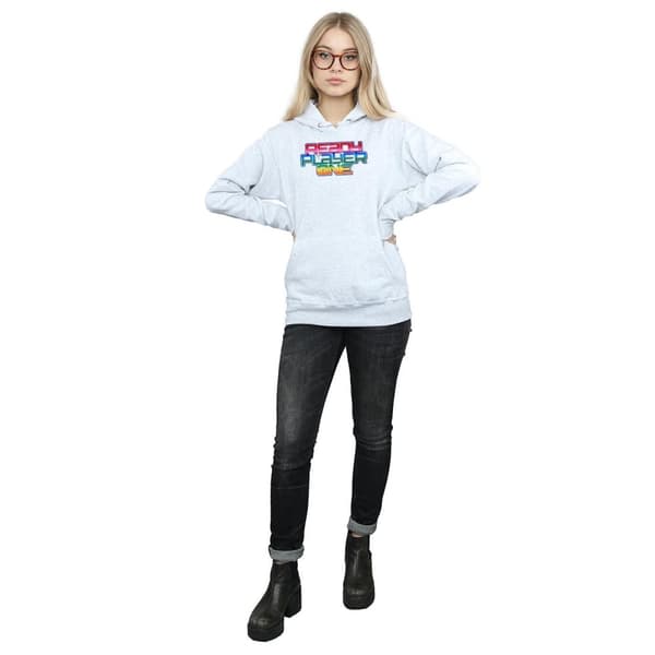 Ready Player One Kvinnor/Damer Rainbow Logo Hoodie