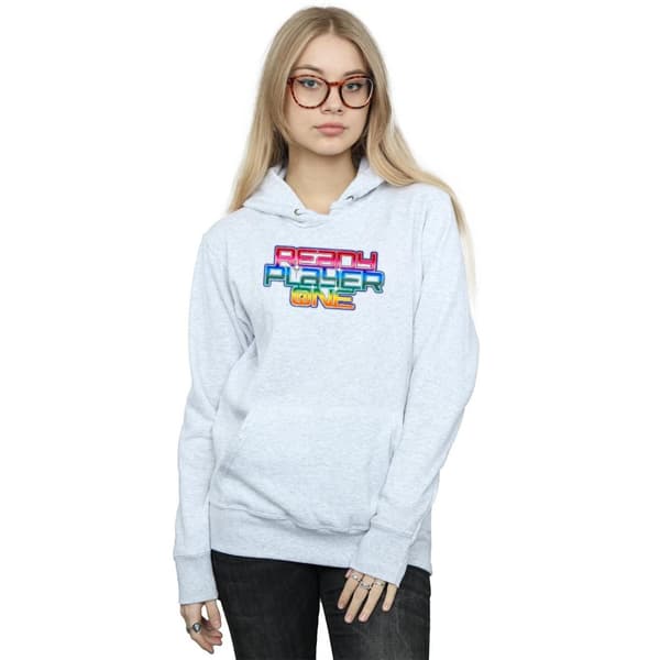 Ready Player One Kvinnor/Damer Rainbow Logo Hoodie