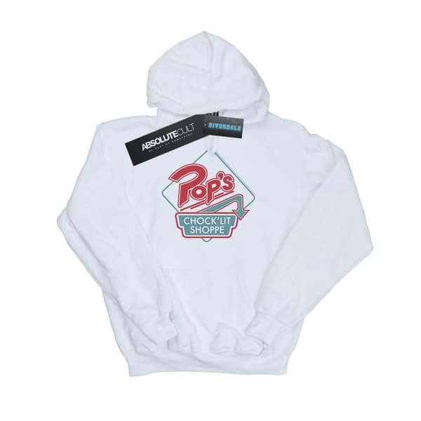 Riverdale Kvinnor/Ladies Pops Retro Shoppe Hoodie White XL