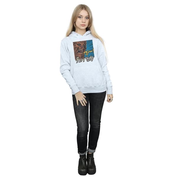 Star Wars Chewbacca Roar Pop Art-hoodie för damer/kvinnor
