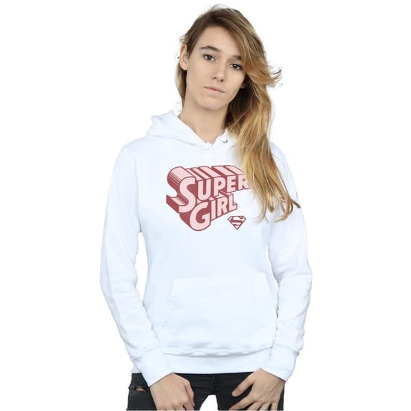 DC Comics Supergirl Retro Logo Hoodie - dam/dam