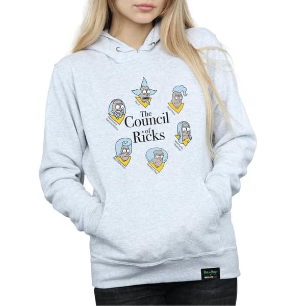 Rick And Morty Womens/Ladies Council Of Ricks Hoodie