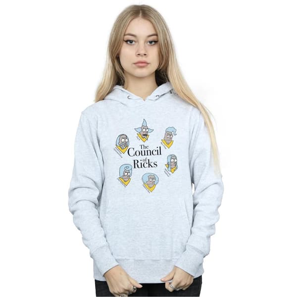 Rick And Morty Womens/Ladies Council Of Ricks Hoodie
