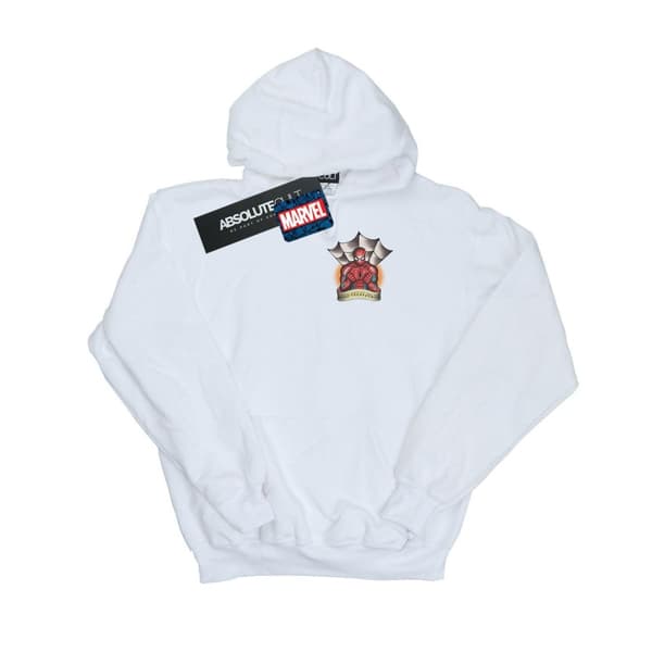 Marvel Girls Spider-Man Tattoo Breast Print Hoodie