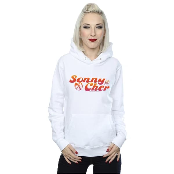 Sonny & Cher Womens/Ladies Gradient Logo Hoodie