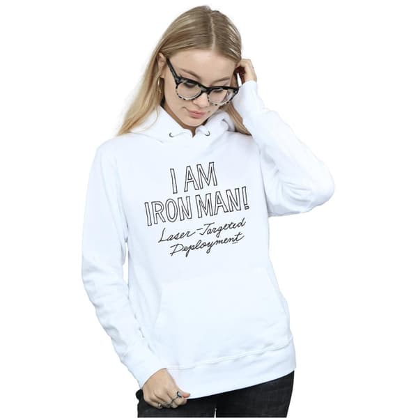 Marvel Womens/Ladies I Am Iron Man Hoodie