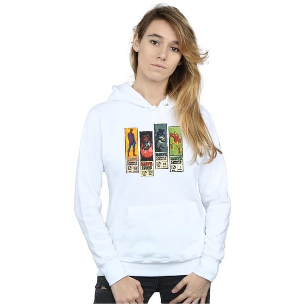 Marvel Womens/Ladies Comic Strips Hoodie