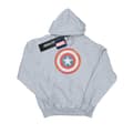 Miniatyrbild 1 av 3: Marvel Huvtröja med skissad sköld från Captain America för flickor