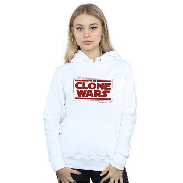 Star Wars Huvtröja med Clone Wars-logga för damer/damer