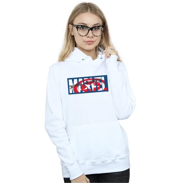 Marvel Comics Womens/Ladies Sentinel Of Liberty Logo Hoodie