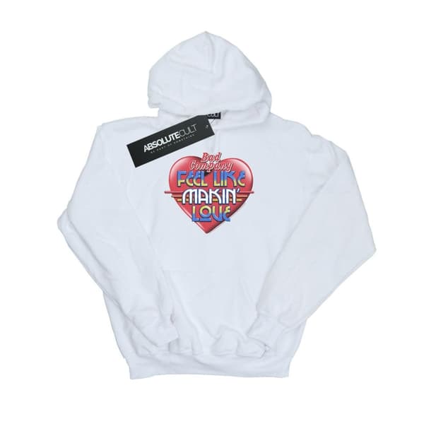 Bad Company Kvinnor/Ladies Feel Like Making Love Hoodie White XXL
