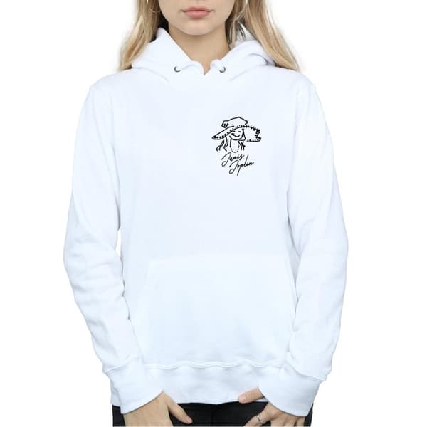 Janis Joplin Womens/Ladies Outline Sketched Hoodie