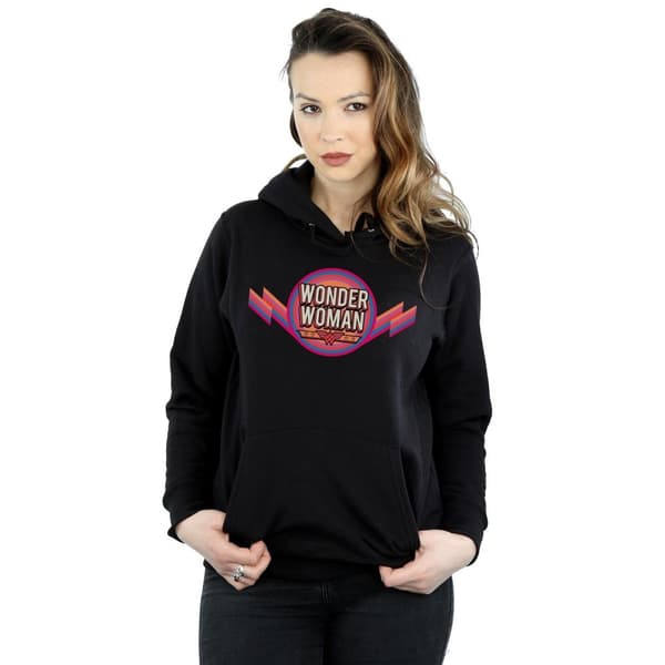 DC Comics Kvinnor/Ladies Wonder Woman Rainbow Logo Hoodie