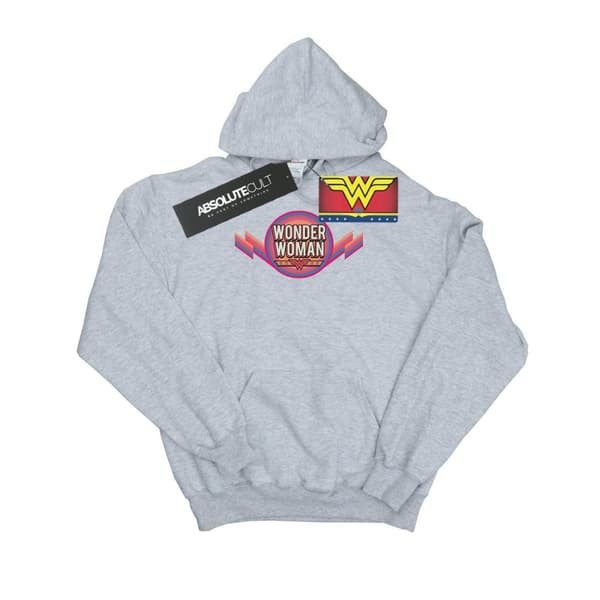 DC Comics Kvinnor/Ladies Wonder Woman Rainbow Logo Hoodie
