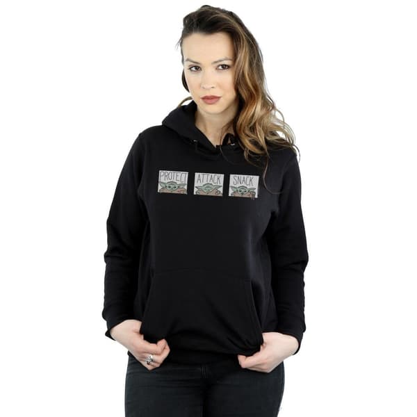 Star Wars Womens/Ladies The Mandalorian The Child Tiles Hoodie