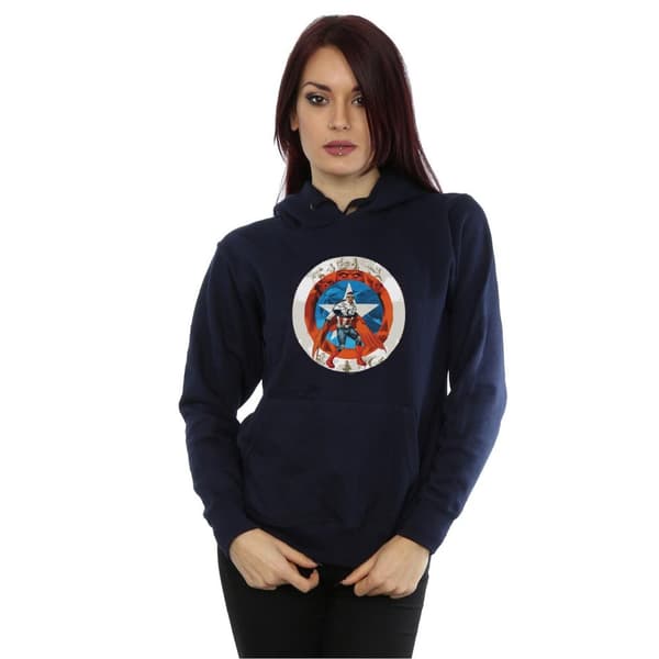Marvel Womens/Ladies Captain America Sam Wilson Shield Hoodie