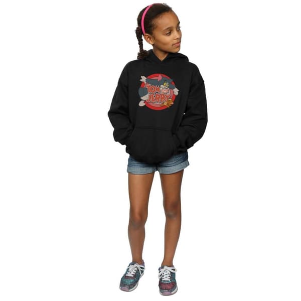Tom And Jerry Girls Classic Catch Hoodie