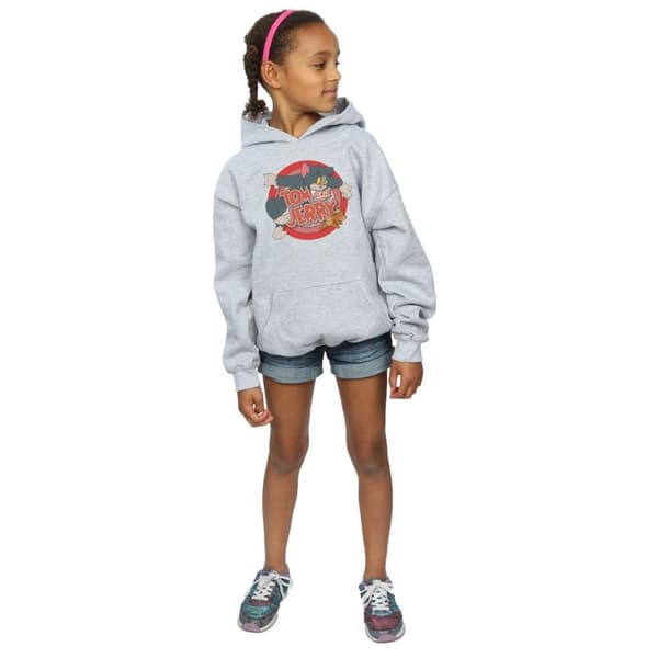 Tom And Jerry Girls Classic Catch Hoodie